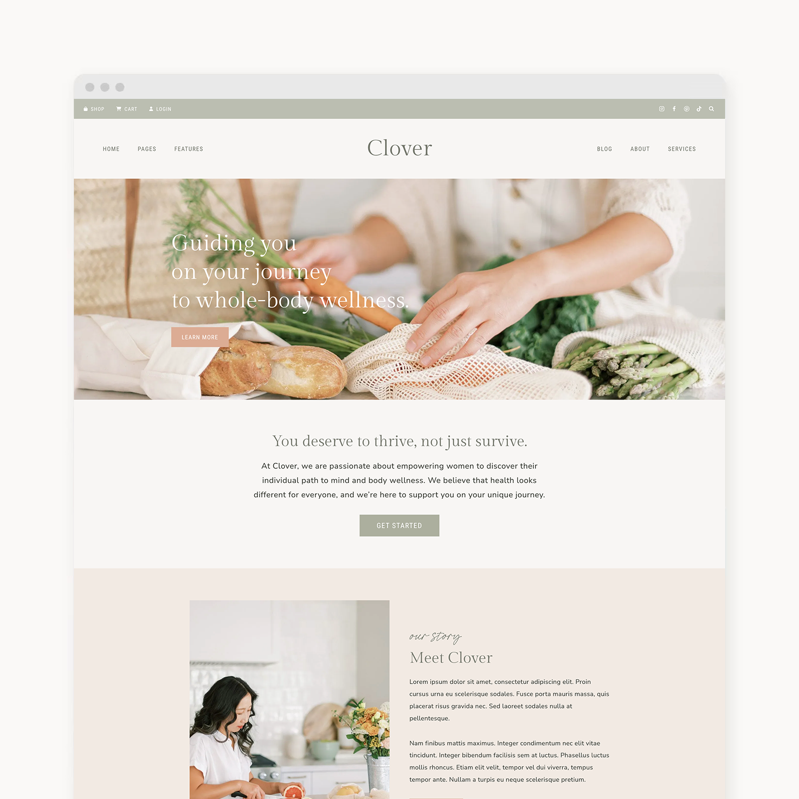 Clover WordPress Theme by 17th Avenue Designs