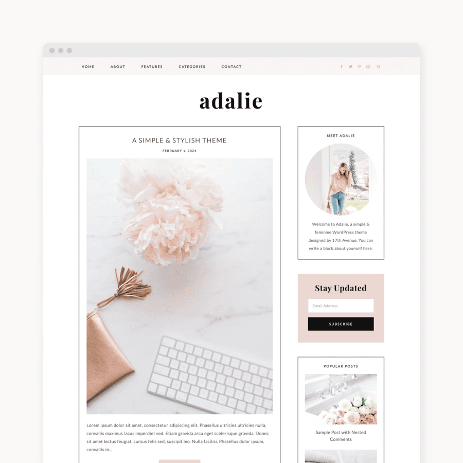 Adalie WordPress Theme