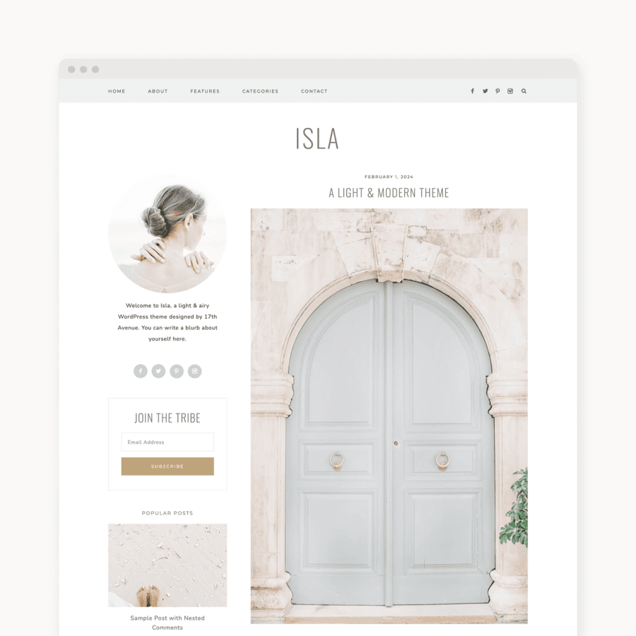 Isla WordPress Theme