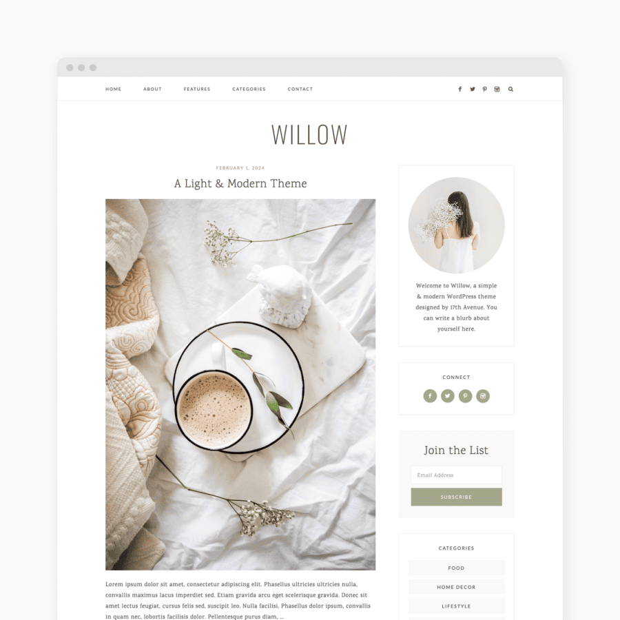 Willow WordPress Theme